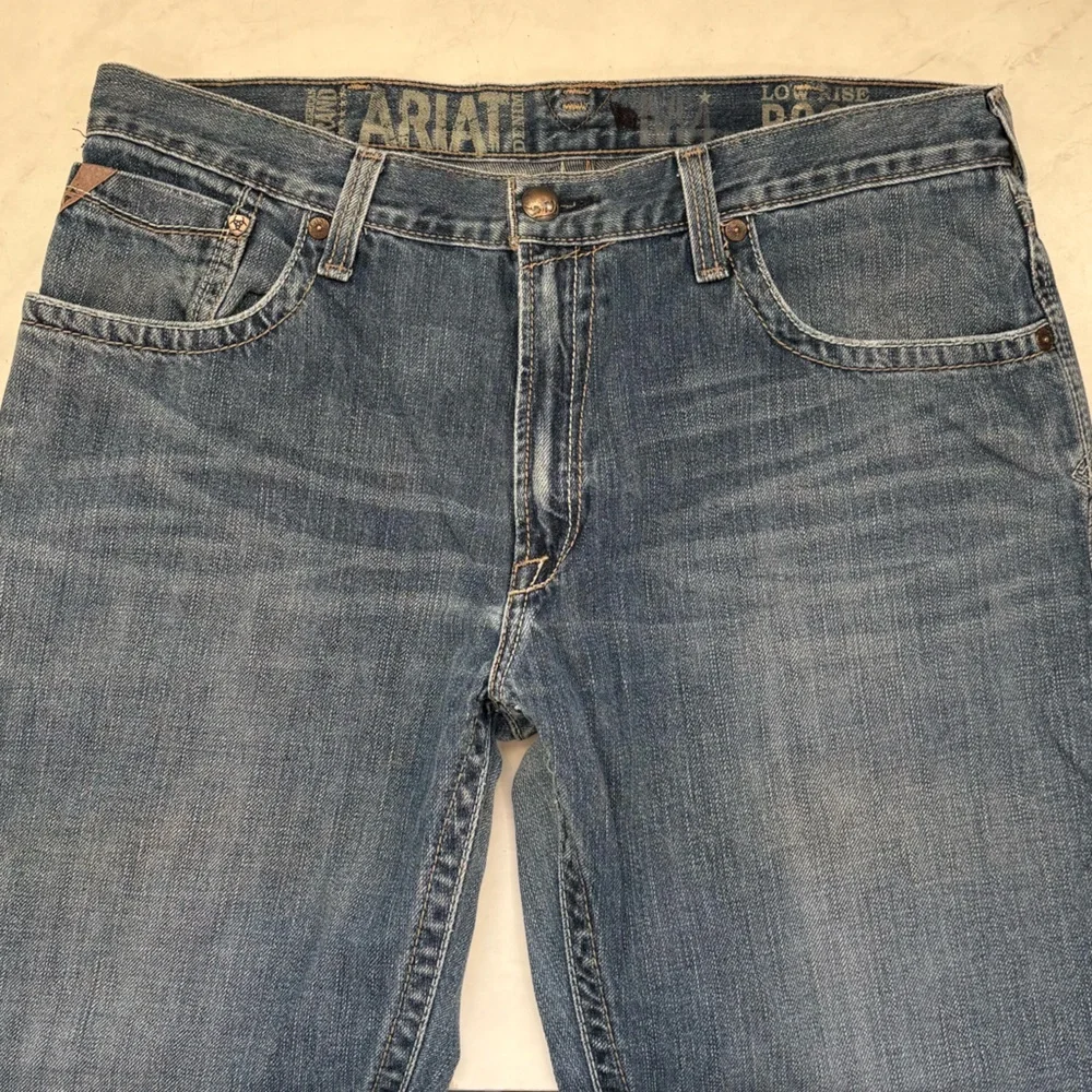 Ariat Men’s 36 M4 Low Rise Boot Jeans Medium Wash Western Workwear Cowboy